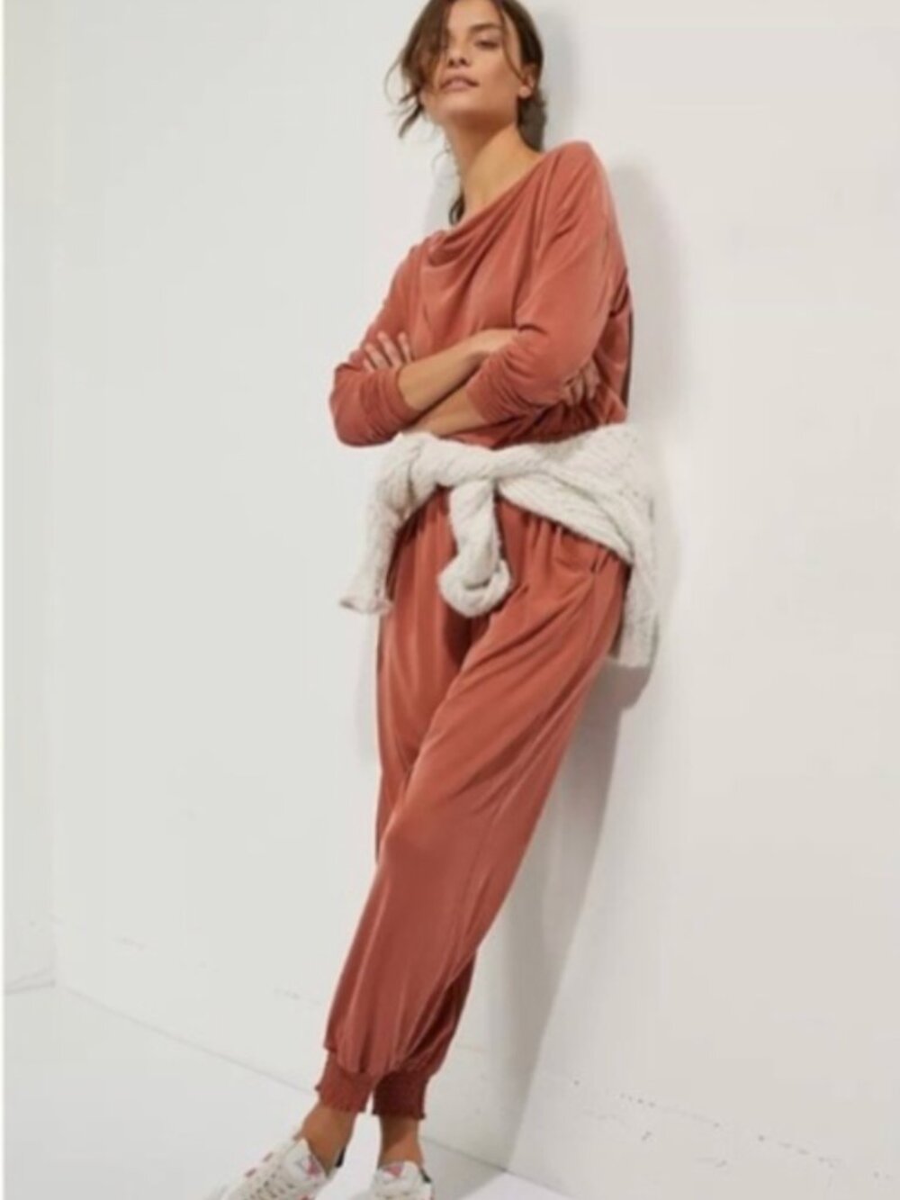 Anthropologie X Saturday Sunday Dylan Cowl Neck RomperJumpsuit, Size Small